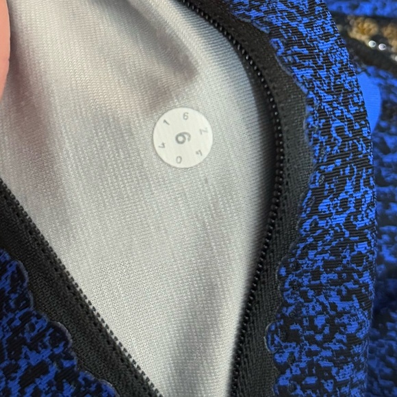 Lululemon On Track Tight Circuit Cerulean Blue Black / Black - Picture 13 of 13